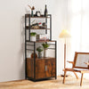 Microwave Stand Retro Kitchen Baker’s Rack Industrial Utility Storage Rack