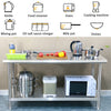 Stainless Steel Commercial Catering Table Work Bench Kitchen Food Prep Worktop