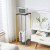 90cm Plant Stand 2/3-Tier Flower Holder Tall Side End Table with Golden Frame