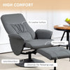 360° Swivel Recliner Chair with Footstool Recliner Armchair Reclining Chair Grey