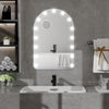 Hollywood Large Makeup Mirror Vanity Light Mirror Dimmable LED Bulbs Arch-shaped