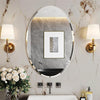 LUVODI High Definition Frameless Oval Wall Mirror for Bathroom/Vanity Bevel Edge