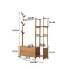 Bamboo Clothes Rail Scarf Cap Hanging Garment Coat Rack Heavy Duty Shelf Stand