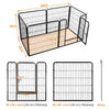 Pet Dog Pen 6 Panel Foldable Cat Puppy Playpen Indoor/Outdoor Enclosure Run Cage