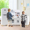 Corner Chef Pretend Kitchen Toy Toddler Play Kitchen-Grey