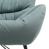 Soft Comfy Padded Rocking Chair Wood Legs Gliding Rocker Accent Lounge Armchair