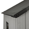 Storage-Focused 6x8FT Gabled Plastic Tool Shed With Foundation Combination Lock
