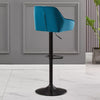 2x Bar Stools Breakfast Comfortable Swivel Gas Lift Kitchen Stool Leather Chairs