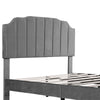 Panel Plush Upholstered Bed Frame 4ft6 Double Bed With Headboard & Footboard