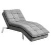 Velvet Recliner Sleeper Chaise Lounge Sofa Bed Chairs Padded Click-Clack Sofabed