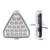 Universal F1 Style Triangle 19 LED Rear Stop Tail 3rd Brake Strobe Light UK