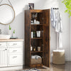 4-Tier Freestanding Floor Cabinet with Door-Brown