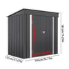Sturdy Shed Garden Storage Galvanised Metal Steel Sheds w/ DoubeDoor Ventilation