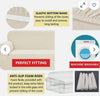 TAOCOCO Sofa Cover 3 Seater, Sofa Furniture Protector Cream pet protect 20-1-20