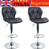 2x Bar Stools Gas Lift Swivel Stools Home Breakfast Pub Counter Chair PU Leather