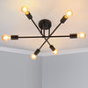 Modern Chandelier LED Lamp Black Frame Ceiling Light Living Room Pendant Lights