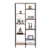 9 Tier Storage Bookshelf Mid Oak Style With Industrial Details 1700mmH x 790mmW