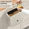 Wall Mounted Waste Bin Kitchen Cabinet Door Cupboard Hanging Trash Can Lid Cover