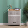 Fabric Cabinets Storage Unit Metal Frame Chest of Drawer Organiser Bedside Table