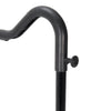 Black Metal Clothes Rail Rack Garment Stand Corner Open Wardrobe with Shelf