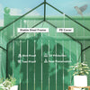 Walk in Garden Greenhouse w/Shelves Steeple Grow House 120 x 186 x 190 cm Green