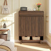 Shoe Cabinet with 1 Drawer & 2 Doors 4-Tier Shoe Rack with Adjustable Shelves