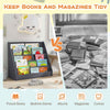 5-Tier Children Bookcase Magazine Storage & Display Rack-Grey