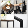 Narrow Side Table Slim Bedside Table with Magazine Holder Sling Sofa End Table