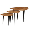 Solid Acacia Wood Coffee Table Set 3 Piece Living Room Furniture Stand