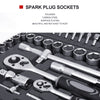 94PC 1/2" 1/4" Socket Set & Screwdriver Bit Torx Ratchet Spanner Case Tool Kit
