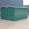 Backyard Storage Shed 10 x 8ft Tool House &Free Base Apex Roof Garden Shed Green