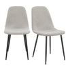 Dusk Sophia Taupe Boucle & Black Metal Set of 4 Dining Chairs RRP £248