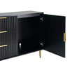 Dusk Evie Black & Gold Effect Sideboard with Drawers RRP £599