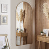Liberty Large Mirror Arched Contemporary Handcrafted Gold Frame H 170cm x L 80cm