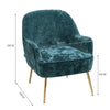 Velvet Scallop Shell Back Tub Chair Armchair Dressing Sofa Stool Bedroom Lounge