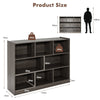 3-tier Open Bookcase Modern 8-Cube Bookshelf Wooden Storage Display Cabinet