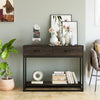 Console Table with 2 Drawer Wooden Shelf Hallway Storage Desk Furniture Bedroom