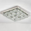 20-100cm Flush Mount Modern Square Ceiling Chandelier Crystal Light Lamp Pendant