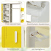 Kids Dress Up Rack Clothing Wardrobe Costume Storage Closet-Yellow