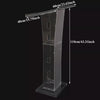 Acrylic Lectern Plexiglass Podium Clear Stand Acrylic Pulpits f/ Churches Office