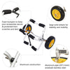 New 75Kg Kayak Canoe Trolley Dolly Cart Trailer Aluminum Carrier Trolley Wheel