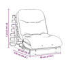 Futon Sofa Bed with 70x206x11 Solid Wood Pine E6J9