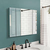 Wall LED Mirror Cabinet With Shelf Shaver Socket Demister Sensor Switch Bathroom