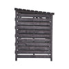 Large Outdoor Wheelie Bin Storage Double Shed Wooden Dustbin Rubbish Screen Grey