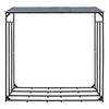 Extra Large Outdoor Wooden Log Store Metal Garden Shed Firewood Stacking Storage