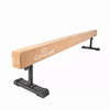 UK 8ft Solid Gymnastics Balance Gym Beam 'WITH ADJUSTABLE HEIGHT LEGS'