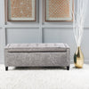 Velvet Tufted Storage Bench Flip Top Entryway Bench Seat Bed End Stool Bedroom