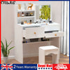 Dressing Table With Drawers Mirror Stool Set Makeup Desk Vanity Table Ejhpabxvsm