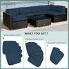 Cushion Covers Outdoor Rattan Sofa Set Replacement Polyester Cover Zip Fastening