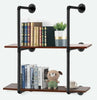 Shelf Industrial Steel pipe Wall Floating Storage Shelving Unit 2 - 4.5 Tiers